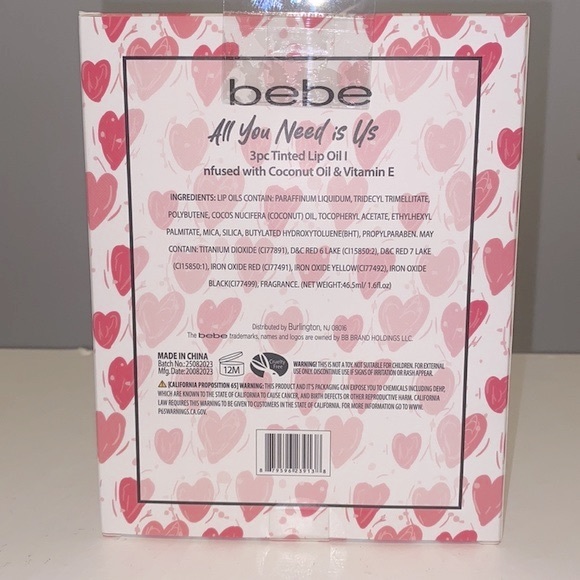 bebe 3pc Tinted Lip Oil Set - Picture 2 of 3